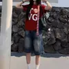 Shorts de Mezclilla Retro Americano de Talla Grande para Mujer, Verano Cintura Alta Diseño Holgado Rectos Pierna Ancha de Longitud Media