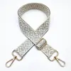 Nuevos accesorios para bolsos con cinta jacquard de color, correa decorativa, bandolera de un solo hombro, correa ancha ajustable, correa cruzada