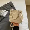 Nova Bolsa Tote Hobo Simples com Cordão de Nicho para Primavera 2026 para Mulheres, Bolsa Pequena tipo Balde, Bolsa de Ombro Fashionável para o Dia a Dia