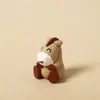 Chaveiro Pingente Escultura em Madeira Artesanal Doze Signos do Zodíaco Pingente de Corrente para Bolsa Ano do Coelho Presente de Aniversário para Amigo Fofo