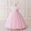Vestido de Princesa Aisha de Frozen para Niñas Europeas y Americanas Vestido de Noche de Tirantes para Niños Disfraz de Cosplay