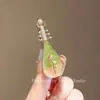 Pinza para el cabello Pipa de flor antigua Temperamento femenino Flequillo Clip lateral Pinza para el cabello Rojo de internet Tocado Hanfu Moda Clip de pico de pato