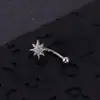 Moda Nueva Personalidad de Nicho Ceja Uña Cruz Araña Anillo para Ceja Mariposa Cabeza de Alienígena Hueso de Ceja de 7 Caracteres Transfronterizo