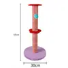 Rascador vertical de sisal para gatos, tabla rascadora para gatos resistente a los arañazos, casa para gatos integrada, poste rascador autoentretenedor para gatos, torre para gatos, juguete para afilar las uñas
