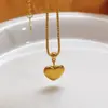 Collar de Corazón de Melocotón Nuevo Transfronterizo Europeo y Americano Set para Mujer Diseño Versátil de Alta Gama Lujo Ligero No se Desvanece Joyería Versátil