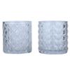 Copo de vela de cristal transparente Atmosfera romântica Castiçal Jarra de vidro Copo vazio Casamento Aromaterapia Vela Copo Vela Ornamentos de vela
