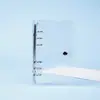 Capa de Caderno Transparente de PVC para Estudante A4 com Clip de Metal Ferro A6 Binder Simples para Anotações Clip de Caderno