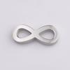 Conector en Forma de 8 Símbolo de Infinito Colgante de Bucle Infinito Acero Inoxidable Espejo DIY Collar Pulsera Accesorios de Joyería