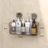 Estante de Almacenamiento con Ventosa para Baño, Estante de Pared sin Taladro para Baño, Inodoro y Lavabo, Varios Artículos Útiles