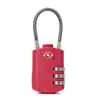 Cerradura de código aduanero TSA para equipaje mochila gabinete de almacenamiento cajón plástico candado pequeño de 3 dígitos código aduanero TSA