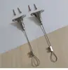 Cadena colgante de cable de acero para tablero de anuncios Cadena colgante Gancho magnético Pladur Acrílico Señal Tablero KT Señal de estacionamiento Cuerda colgante para pancarta