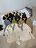 Nuevo suéter de punto de manga larga con bloques de color, cuello polo, ajuste holgado y adelgazante, estilo coreano, para mujer, otoño e invierno 2026