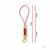 Colgante de Teléfono Dorado Dibujos Animados Hazte Rico Inmediatamente Llavero de Oro Puro 999 Hilo Rojo Decoración para Colgar en el Coche Regalo de Bajo Precio