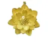 Collar Colgante Clásico de Loto Dorado Imitación Antigua para Mujer Cadena de Suéter Versátil Retro Joyería al por Mayor