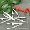 Pinça de plástico com slot para cartão amostragem pp pinça de brinquedo infantil pinça para bolas de algodão com álcool pinça de plástico