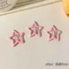Presilha de Cabelo Estrela Dopamina Y2K para Meninas, Presilha para Franja Infantil, Presilha BB Estrela de Cinco Pontas para Franja Lateral, Grampo de Cabelo Fofo