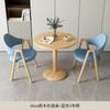 Mesa y Sillas Casuales para Negociación, Mesa de Comedor Simple Moderna para Cafetería, Mesa Redonda Pequeña para Recepción de Cafetería de Té con Leche, Balcón, Apartamento Pequeño