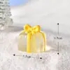 Caja de Regalo Navideña Nueva Paisaje Navideño en Miniatura Escena de Nieve Accesorios de Bola de Cristal Cerdo Navideño Rollo de Huevo Muñeco de Nieve Adornos de Resina
