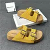 Sandalias Casuales para Mujer Estilo Birkenstock Retro 2026 Nuevo Modelo de Corcho con Suela Gruesa de Doble Tira para Exteriores
