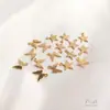 Colgante de Estrella de Cinco Puntas y Mariposa con Superficie de Arena Relleno de Oro de 14K Accesorios para Colgar en Oreja Pendientes de Joyería que Conservan el Color para DIY