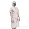 Máscara de calavera Halloween cos Traje de Doctor Enfermera disfraz de terror mascarada cosplay accesorios