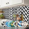 Conjunto encantado para banheiro adesivos de parede de mosaico de cristal à prova d'água cozinha adesivos de azulejo à prova de óleo adesivos estéreo 3D fabricantes de origem