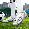 Zapatos de Fútbol con Cordones y Velcro Gratis para Niños y Niñas Uñas Rotas para Estudiantes de Primaria Zapatos Deportivos de Competición con Tacos