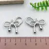 Acessórios para Joias de Liga DIY Prata Banhada Pendente Laço Pingente Colar Pulseira Brincos Acessórios