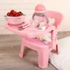 Silla doméstica duradera con respaldo, taburete lindo, silla chirriante especial para niños, silla chirriante para bebé de fábrica de comercio exterior
