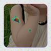 Pegatinas de Tatuaje Coloridas Luminous Volcano para Cubrir Cicatrices para Mujeres Dinosaurio de Gama Alta Impermeables de Larga Duración Pegatinas de Tatuaje Coloridas