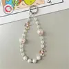 Llavero de Cristal Anti-Perla Hecho a Mano Estilo Coreano y Japonés, Colgante de Llavero de Mariposa Colorido Girly, Cadena para Teléfono