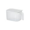 Refrigerador Nachuan con caja de almacenamiento con tapa transparente esmerilada para alimentos, frutas y verduras, caja para conservar la frescura, caja de almacenamiento para organizar el gabinete