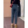 Jeans Harem para Mujer, Holgados y Adelgazantes, Talla Extra para Figuras Curvilíneas, Pantalones Dad Elásticos de Cintura Alta