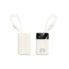 Power Bank Modelo Transfronteiriço com Tela TFT de 20000mAh e Cabos Duplos Embutidos para Carregar Laptops, Power Bank Compacto e Portátil