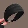 Faixa de Cabeça Outono e Inverno para Mulheres, Faixa de Cabeça de Aba Larga para Lavar o Rosto, Coque de Cabelo Retrô com Topo Alto, Acessório de Cabeça de Luxo Acessível para Uso Externo