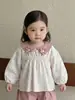 Conjunto de Ropa para Niña Primavera 2026 Nuevo Estilo Ropa Floral Pastoral para Bebé Camiseta para Bebé Pantalones Casuales Conjunto de Dos Piezas Primavera y Otoño
