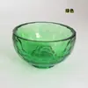 Venta al por mayor de fábrica tazón de cristal transparente de color para hornear tazón colorido tazón de agua santa de tributo Fotang tazón de agua tazón para mascarilla de aceite esencial