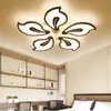 Luminária de teto em formato de flor sala de estar simples pós-moderna luminárias atmosférica casa led criativa quarto estudo iluminação