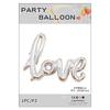 Amor siamés globo de aluminio propuesta lugar de fiesta de bodas diseño de lugar globo con tarjeta de papel empaque independiente venta al por mayor