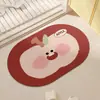 Alfombrilla de suelo de tierra de diatomeas creativa transfronteriza, alfombrilla de baño con forma de fruta de dibujos animados, alfombrilla de entrada fácil de cuidar, al por mayor
