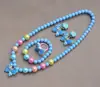 2026 Borboleta Novo Estilo Infantil Desenho Animado Fofo Princesa Conjunto de Colar e Pulseira Conjunto de Joias Coração de Menina Presente