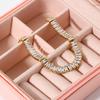 Joyería de Nicho de Lujo Ligero Estilo Francés para Mujer, Pulsera de Circonita con Diamantes Completos, Acero de Titanio, No se Desvanece, Accesorio Versátil, Estilo Ins