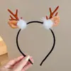 Diadema de Cabeza de Ciervo Linda Transfronteriza Europea y Americana para Mujer 2026 Nuevo Estilo Gorro de Oso Diadema de Astas Accesorios para el Cabello de Navidad