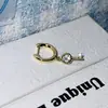Colección de Pendientes de Circonita Verde Brillante, Pendientes de Circonita Incrustados con Diamantes, Pendientes de Aro de Venta Caliente Transfronteriza, Accesorios para Orejas de Mujer