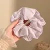 Goma para el pelo de cuadros estampada estilo Ins con alta elasticidad, Scrunchie para mujer con una belleza de cuento de hadas, Accesorio para el pelo de elegancia perezosa estilo francés
