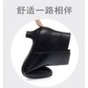 Botas de algodón cálidas para mujer, con forro polar de invierno, antideslizantes, de tacón medio y grueso, elegantes, cómodas y cortas, de algodón.