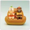 Tienda de comestibles japonesa Zakka, tienda de té, tres flores, gato, mono, cafetería, adornos de escritorio, escena en miniatura, pequeños adornos
