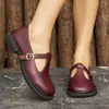 Comercio electrónico transfronterizo, talla grande, nueva colección primavera/otoño 2026, zapatos Mary Jane de tacón grueso, bailarinas de moda para mujer, estilo preppy británico