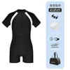 Traje de Baño Enterizo Deportivo para Mujer Profesional Conservador Nuevo Traje de Baño para Aguas Termales Manga Larga y Corta Traje de Baño para Adultos Mujeres Venta al por Mayor