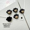 Color macaron linda pata de oso oso pintura aleación DIY pulsera con cuentas collar accesorios para el cabello pinza para el cabello accesorios